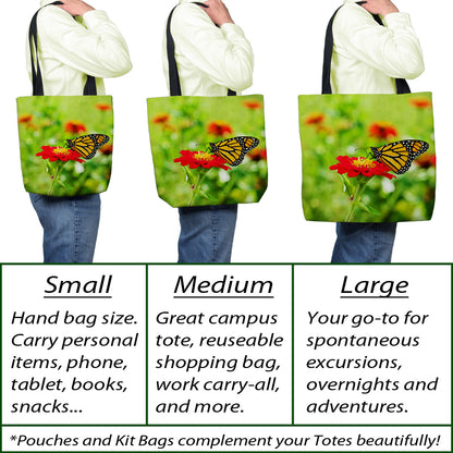 Monarch On Red Tote