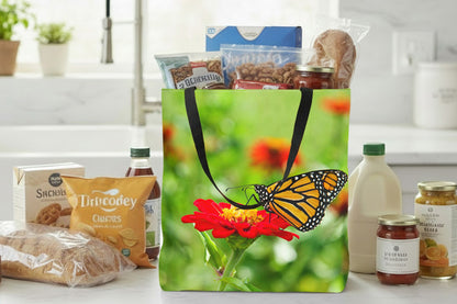 Monarch On Red Tote